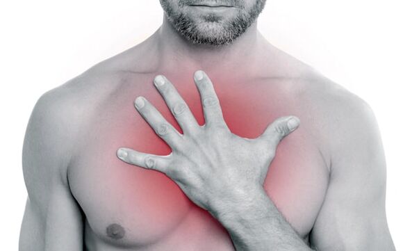 Torasik osteokondrozda göğüs ağrısı